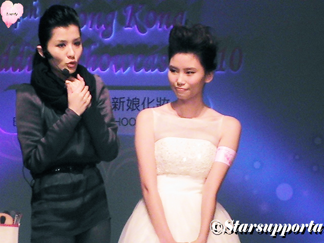 20100417 第4屆婚展會 Hong Kong Wedding Showcase - PG Makeup School: 小白示範 新娘化妝 @ 香港Emax